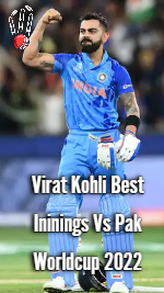 India v Pakistan at the T20 World Cup Virat Kohli Best Ininings