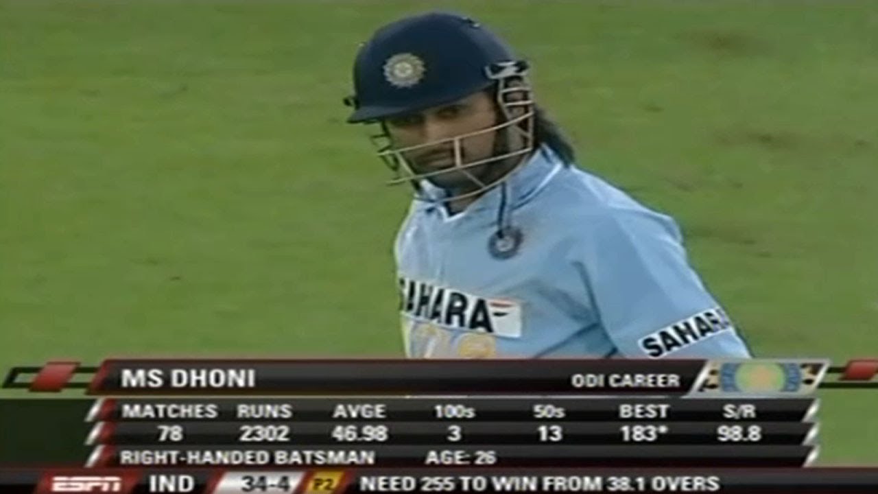 Dhoni set the World Record of most catches – India vs England 5th ODI Cricket Highlights in 2007