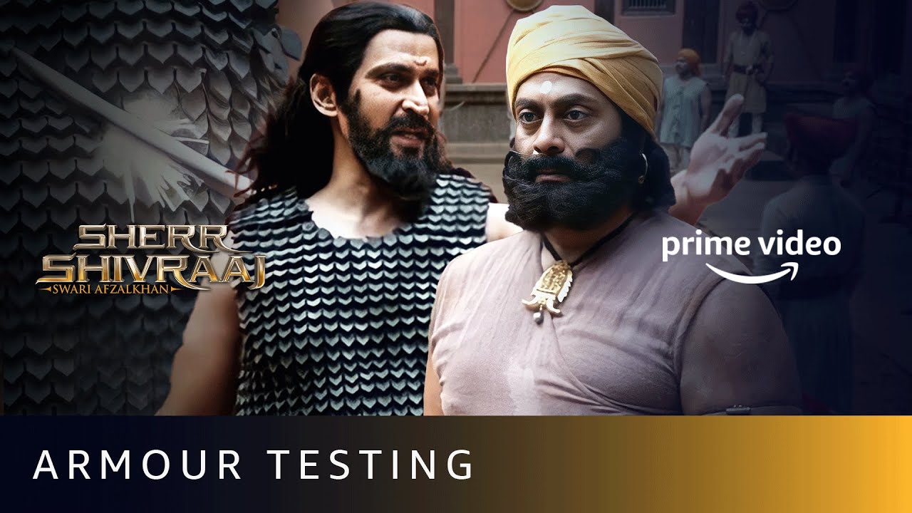 CHHATRAPATI SHIVAJI MAHARAJ TESTING THE ARMOUR ON HIMSELF | Sherr Shivraaj | Amazon Prime Video
