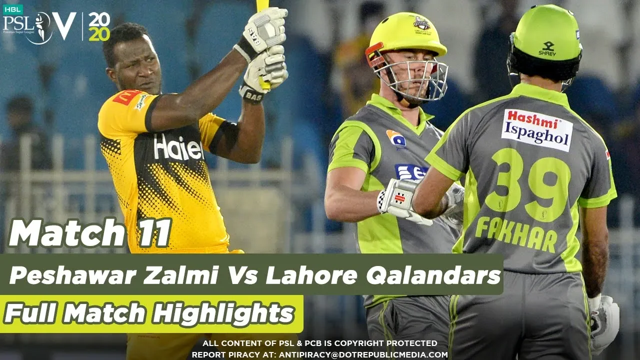 Lahore Qalandars Vs Peshawar Zalmi | Full Match Highlights | Match 11 | HBL PSL 5 | 2020