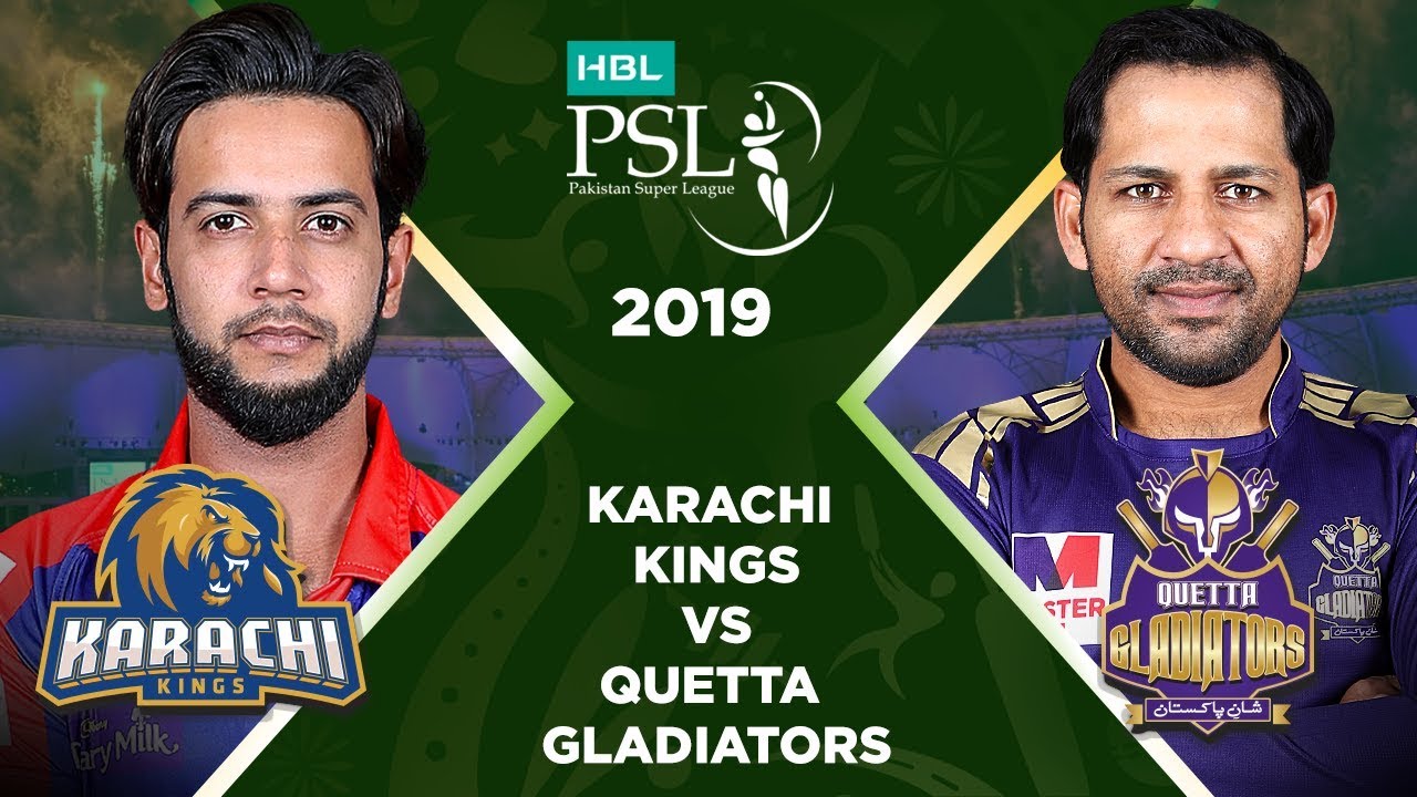 Match 28- Full Match Highlights Karachi Kings vs Quetta Gladiators – HBL PSL 4 – HBL PSL 2019