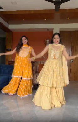 These yellow-white outfits took our heart as we danced on