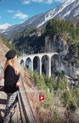 view of Switzerland’s train! 🚆