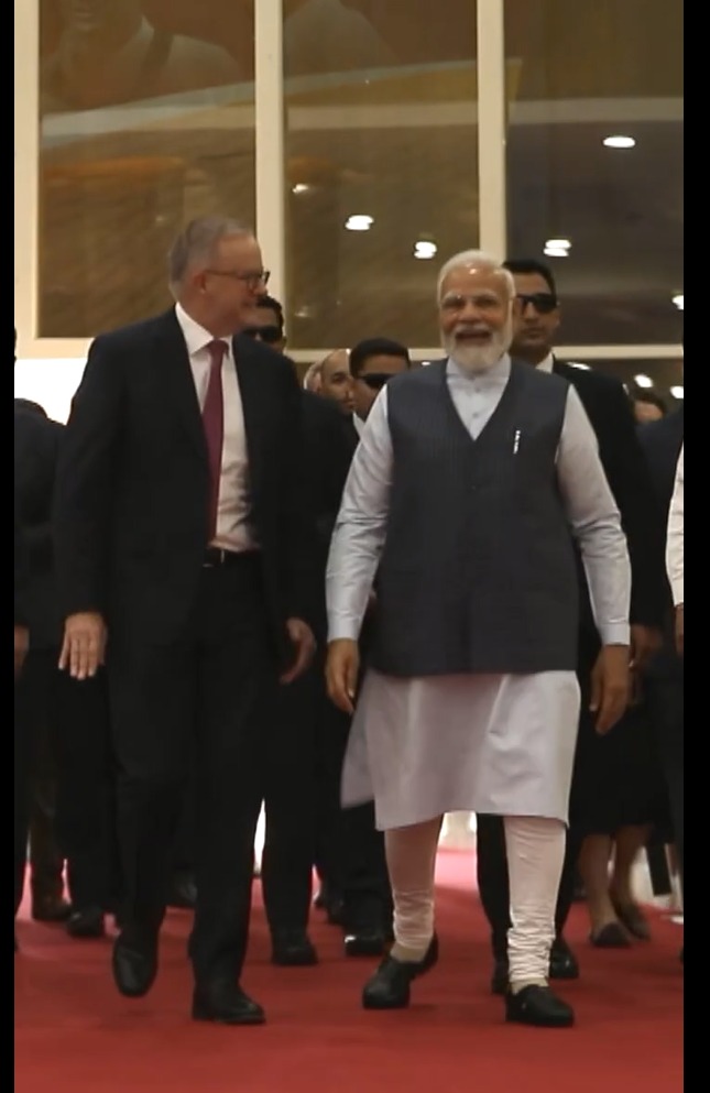 Cricket connects India & Australia! PM Modi, PM Albanese watch Test match at Narendra Modi Stadium