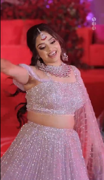 Bride Performs Beautiful Dance at Sangeet – Indian Wedding In Santa Clara California