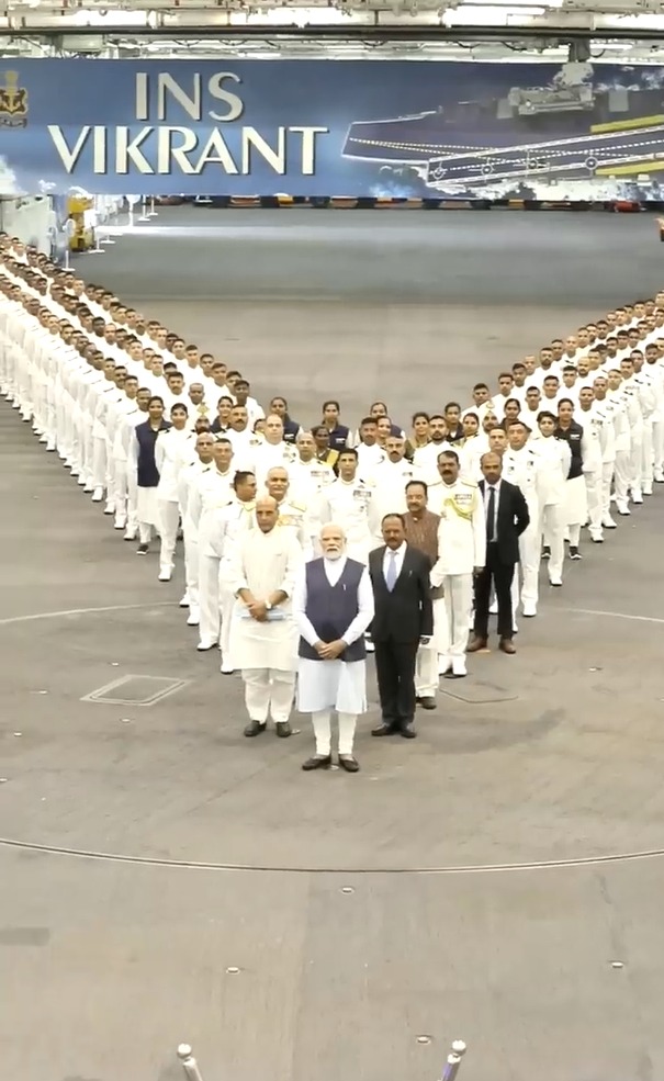 Special glimpses from the commissioning of #INSVikrant.