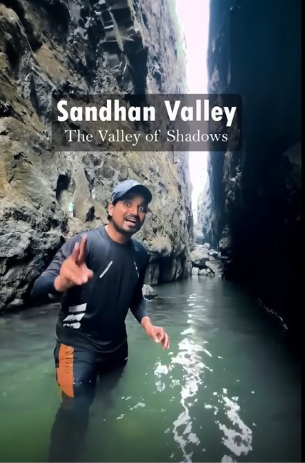 The Valley of Shadows🔥 #sandhanvalley #maharashtra #travel #trending #jungle #trekking #marathi