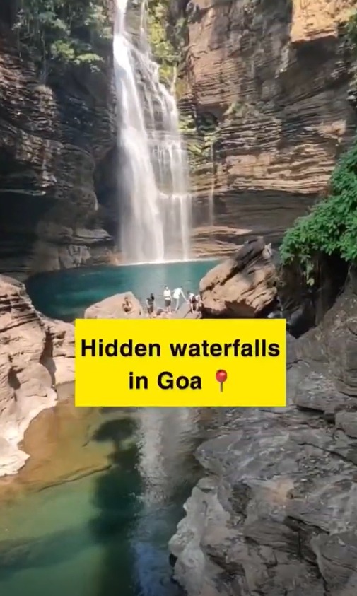 Explore this Hidden waterfall in Goa #shorts #goa