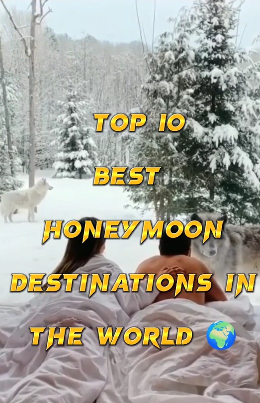 Top 10 best HONEYMOON destinations in the world #shorts #viral #honeymoon #top10 #viralshorts