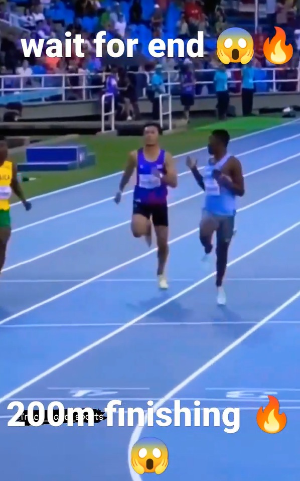 #shorts–200m finish 😯😱–wait for end 💪 –#200m #10 #olympics #viral #running status #usianbolt