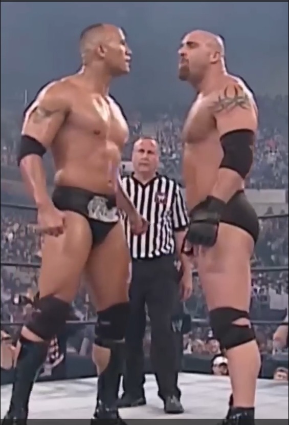 Goldberg faces The Rock at Backlash 2003