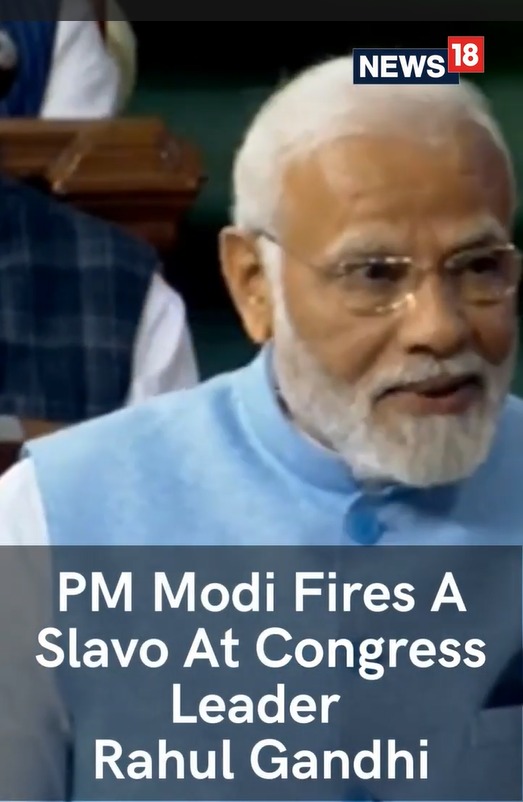 PM Modi Fires A Slavo At Congress Leader Rahul Gandhi – Lok Sabha Today – #Shorts – Parliament News