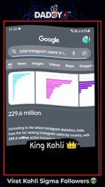 DADDYTV – Virat Kohli Sigma Followers 👽