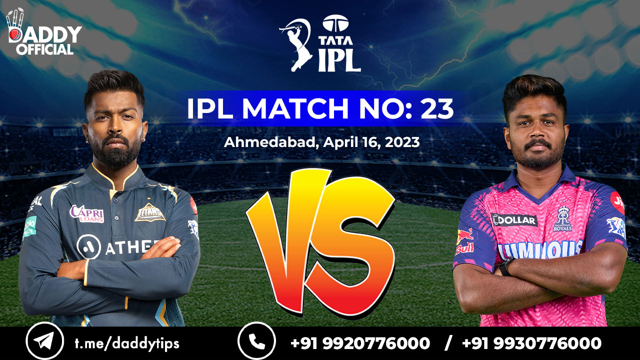 IPL 2023 | RR vs GT | 23rd Match | Match Highlights
