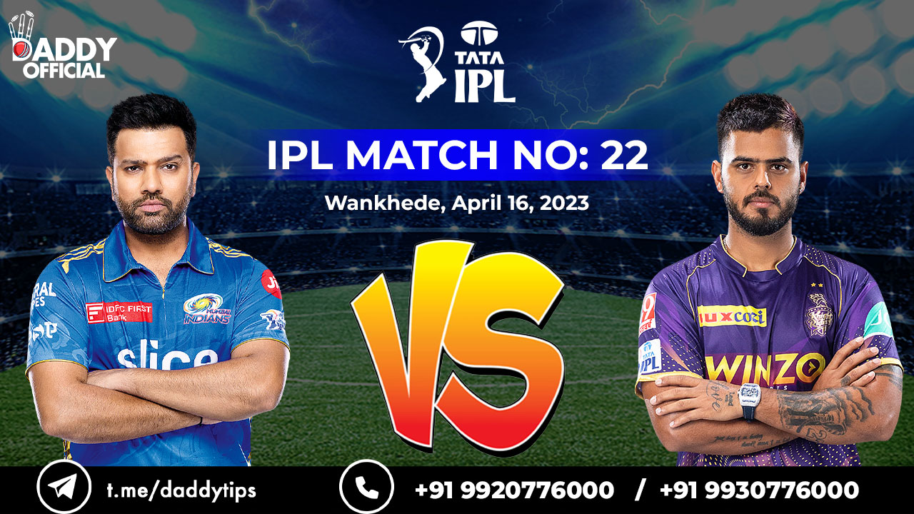 IPL 2023 | KKR vs MI | 22nd Match | Match Highlights