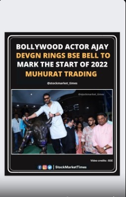 Nifty surges 160 points ; Sensex up 500 points on muhurat Trading 2022.