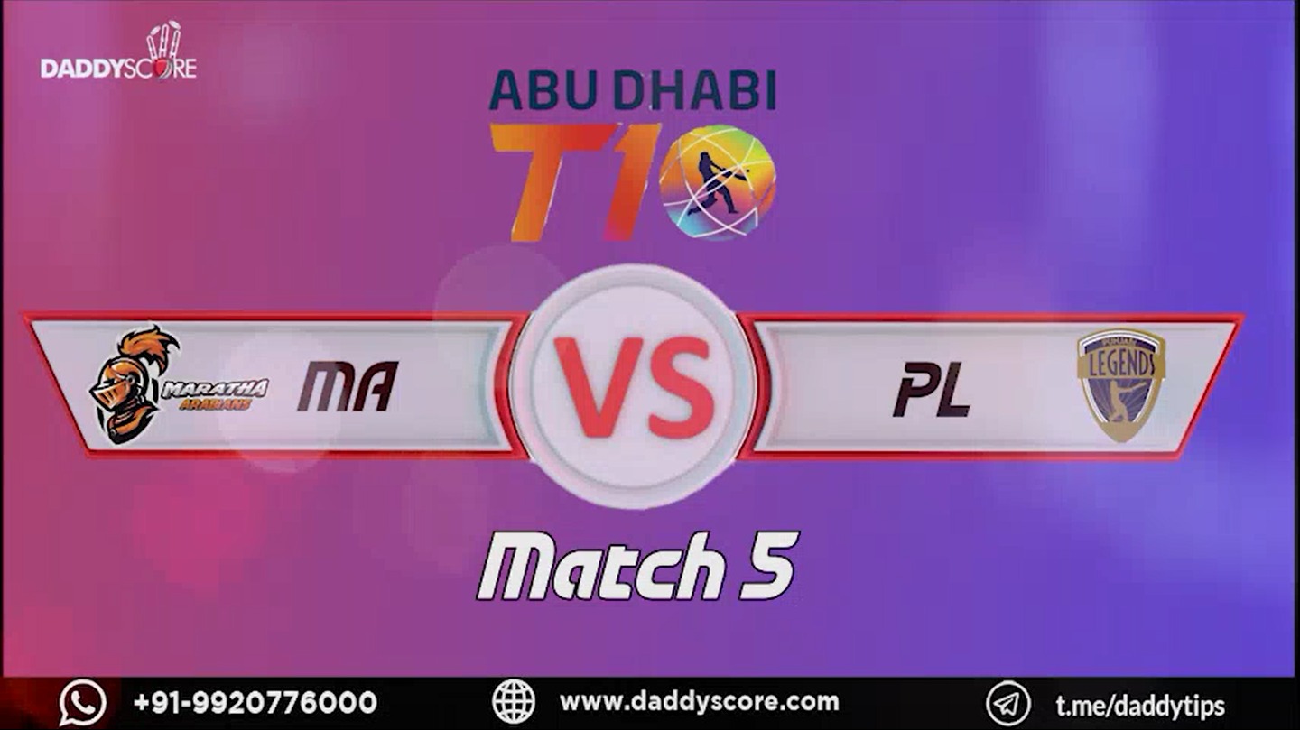 Maratha Arabians vs Punjabi Legends | 5th Match Highlights | T10 League Season 2