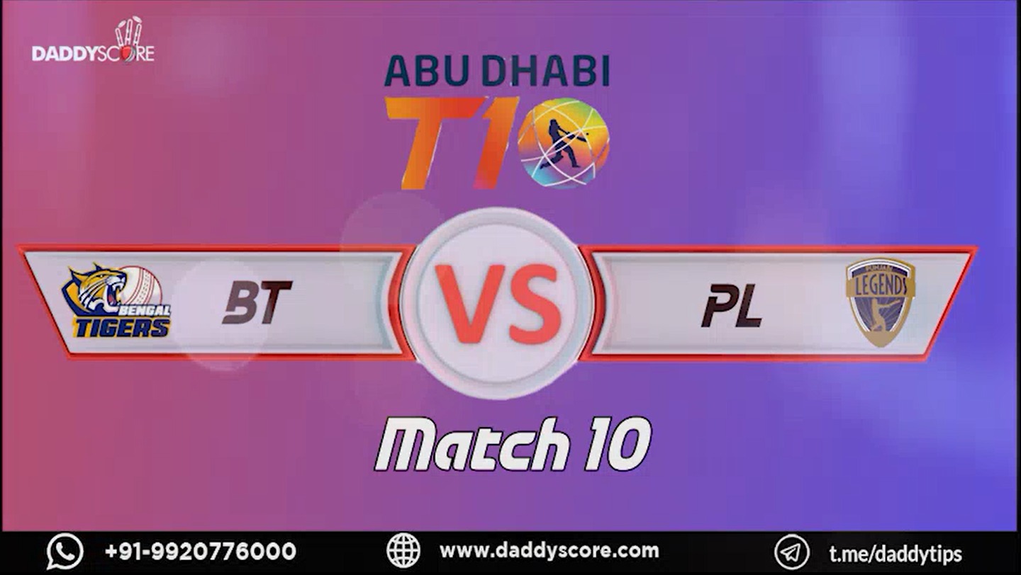 Punjabi Legends vs Bengal Tigers | 10th Match Highlights | T10 League Season 2