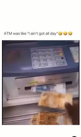 The Atm really wasn’t having it today 😭