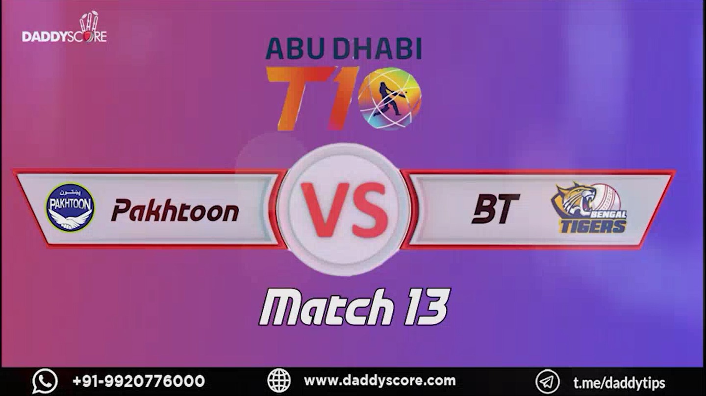 Pakhtoon vs Bengal Tigers | 13th Match Highlights | T10 League Season 2
