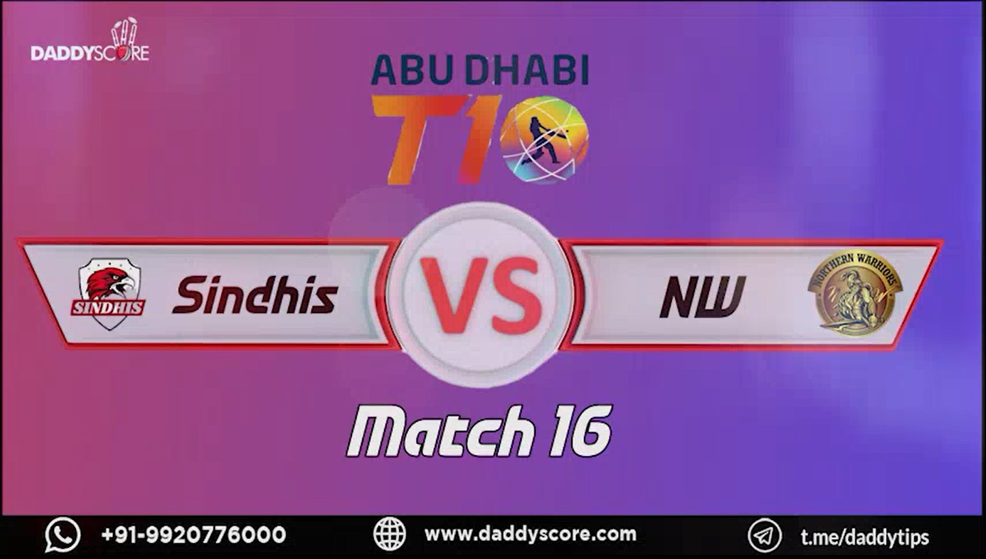 Sindhis vs Northern Warriors | 16th Match Highlights | T10 League Season 2