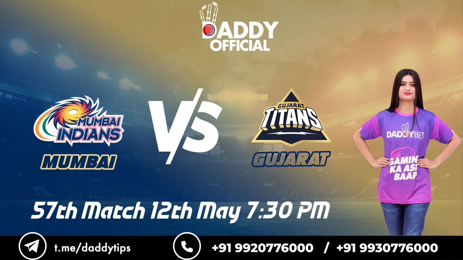 IPL 2023 | GT vs MI | 57th Match, 12th May, 7:30 PM | Match Preview