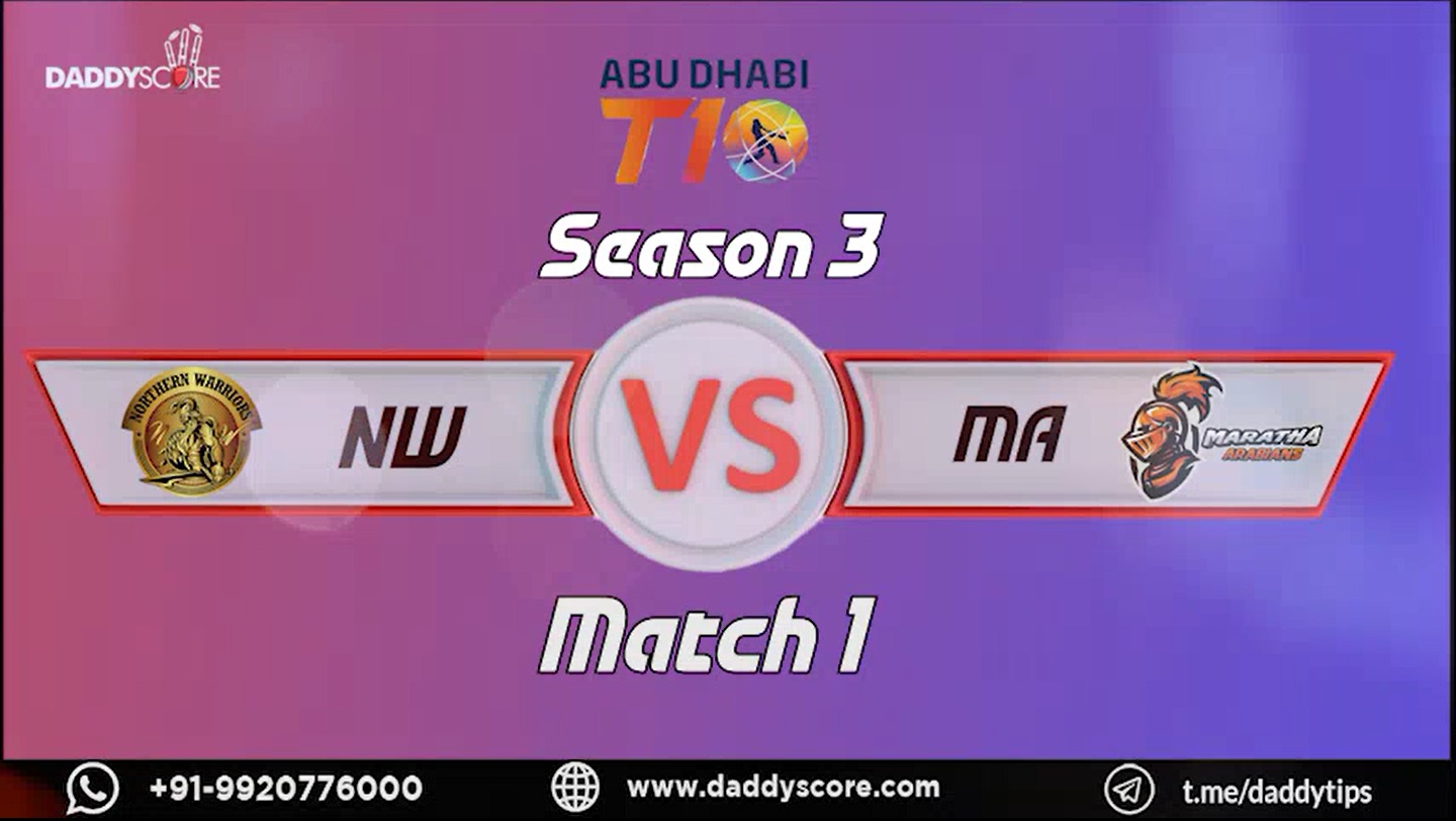 Match 1 | Northern Warriors vs Maratha Arabians  | Season 3 | Match Highlights