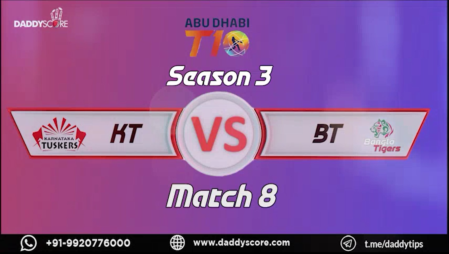 Match 8 I Bangla Tigers vs Karnataka Tuskers I Season 3 | Match Highlights