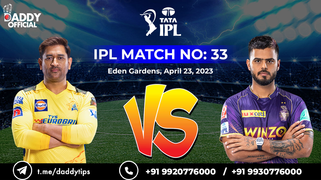 IPL 2023 | KKR vs CSK | 33rd Match | Match Highlights