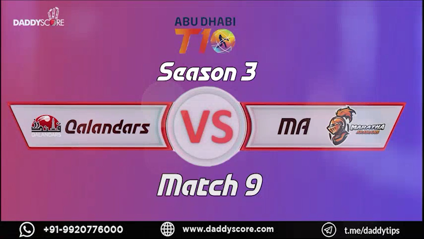Match 9 I Qalandars vs Maratha Arabians I Season 3 | Match Highlights