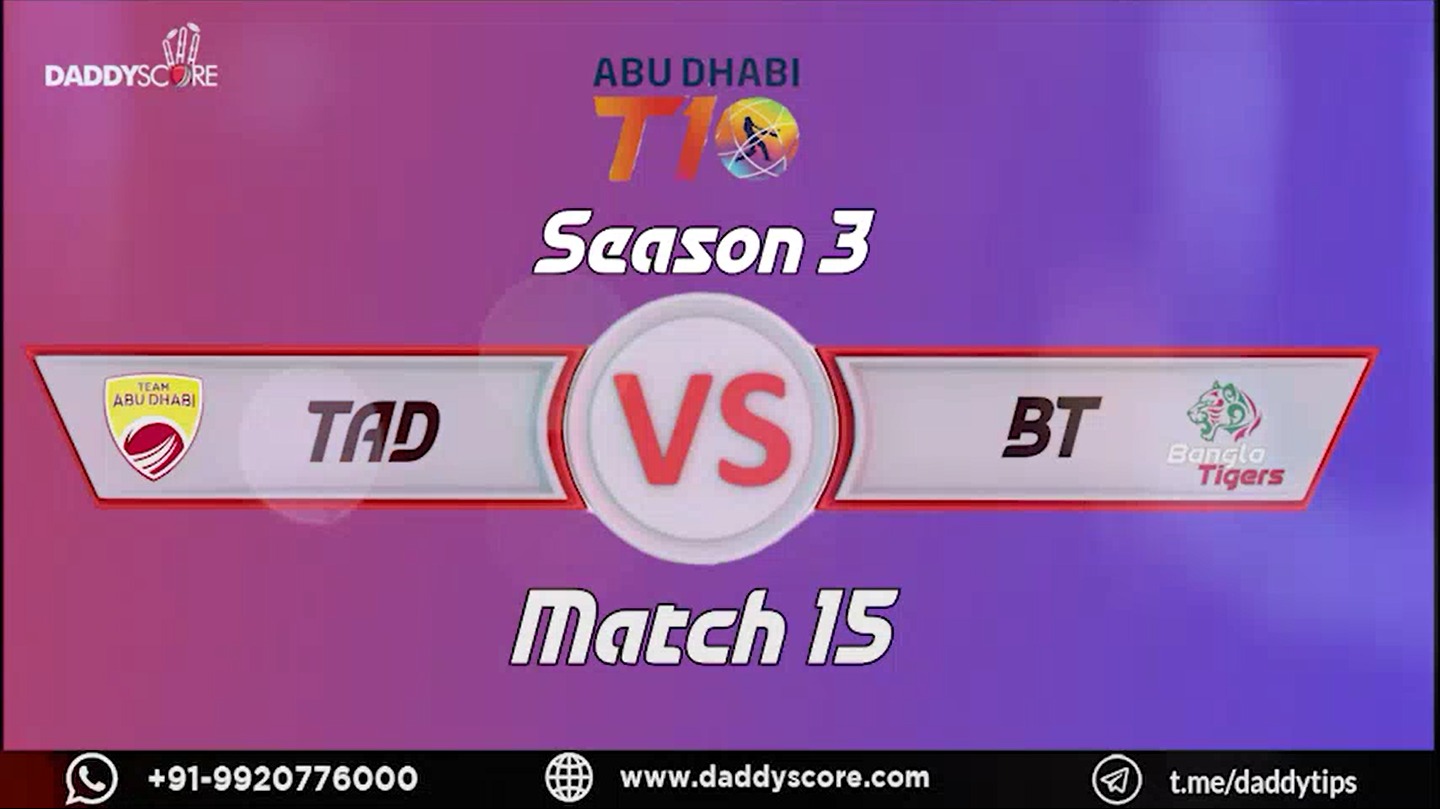 Match 15 I Team Abu Dhabi vs Bangla Tigers I Season 3 | Match Highlights