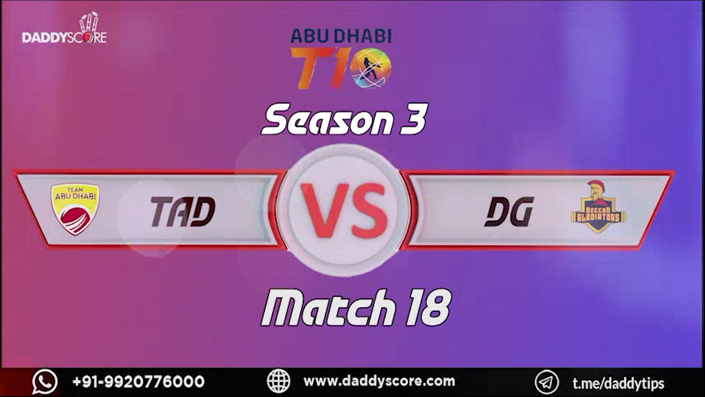 Match 18 I Deccan Gladiators vs Team Abu Dhabi  I Season 3 | Match Highlights