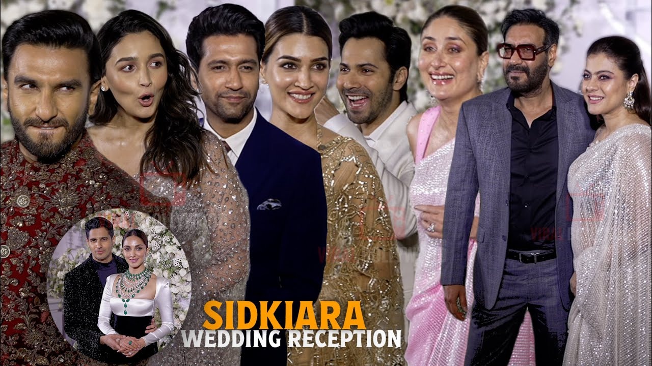 Celebrities arrives at Sidharth – Kiara Wedding Grand Reception | Ranveer, Alia, Varun, Kareena