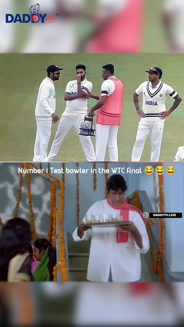 DADDYTV – Number 1 Test Bowler in the WTC Final 🙄