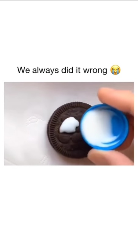 We were dipping oreos in milk all along… We had to dip milk in the Oreo…