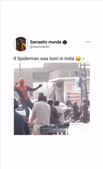 Pakistan New spider Man 😂…..