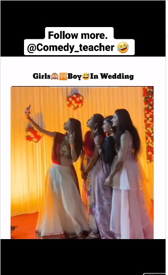 Girls VS boys in wedding 😦 ! 😆