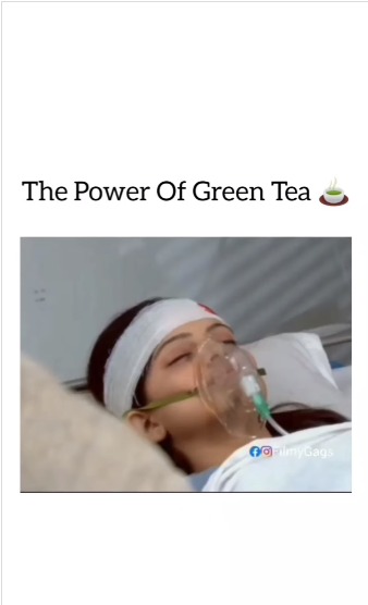 The power of green tea 🍵 ! 😆