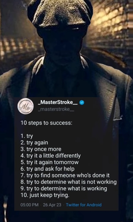 10 STEP TO SUCCESS………….💫