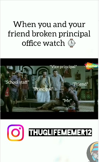 When you and your friend broken principal office watch ⌚