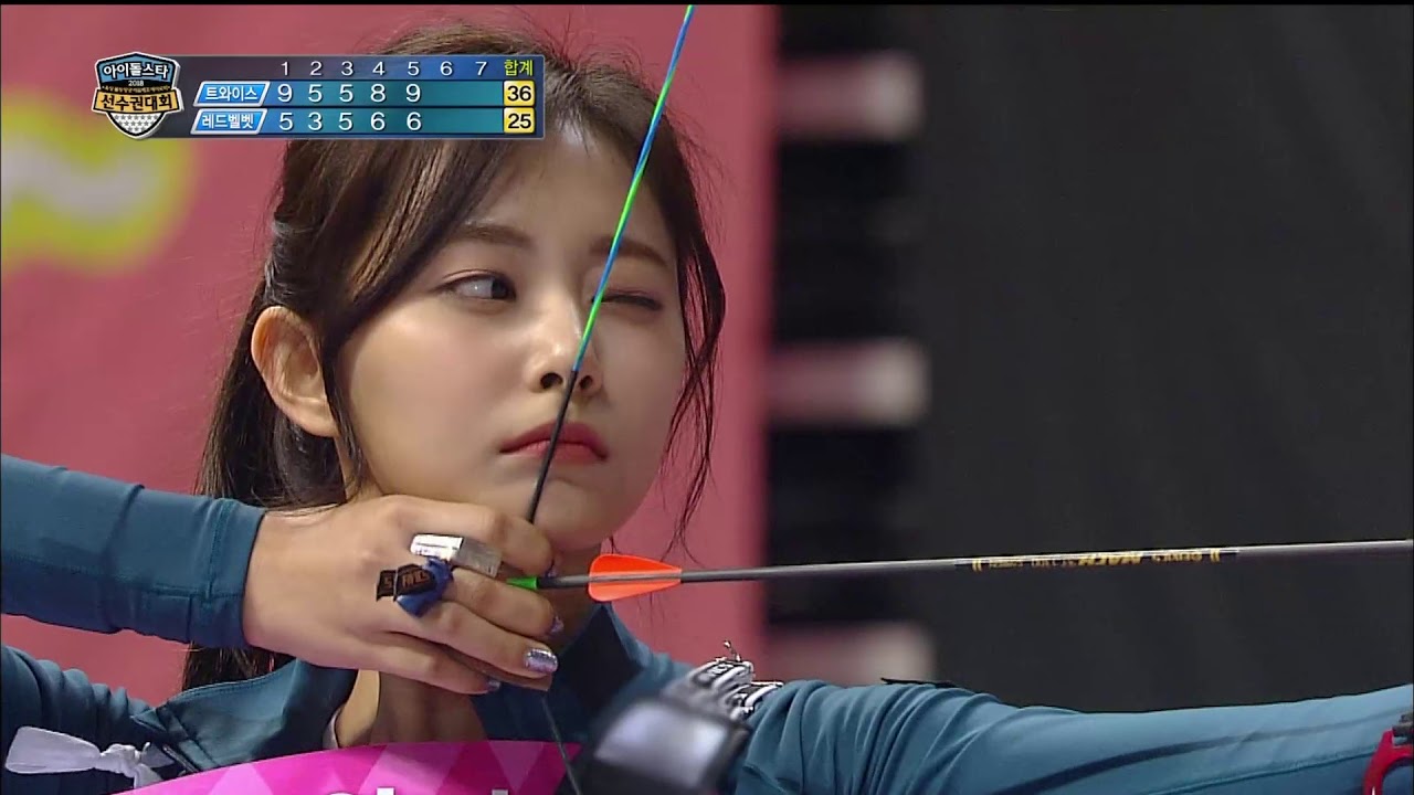 【TVPP】 Tzuyu(TWICE) vs Irene(Red Velvet) – Match of archery goddesses @Idol Championship 2018