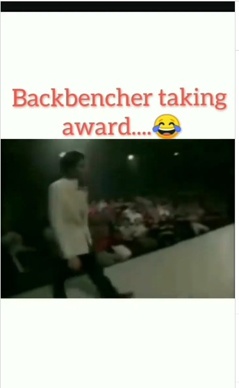 Backbenter ko award ni milte😂😂