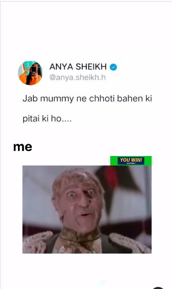 Tag your chhoti bahen 🤣