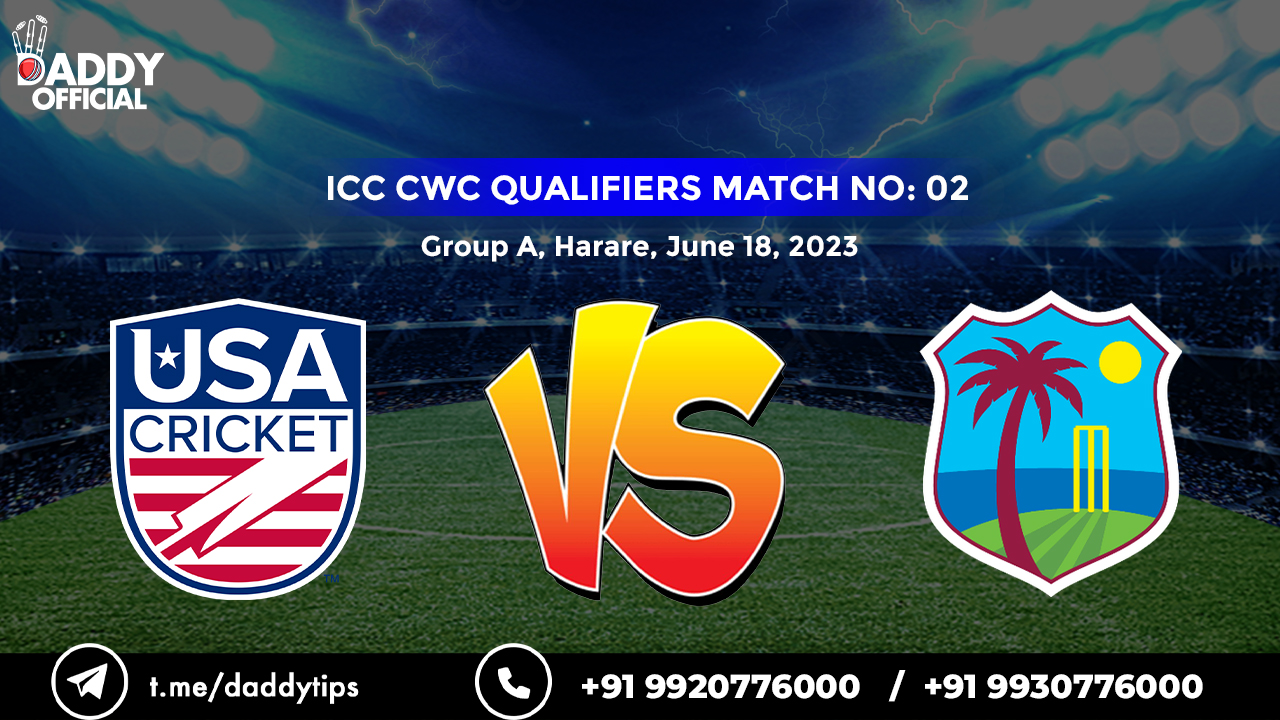 ICC CWC (Q) 2023 | WI vs USA | 2nd Match Highlights