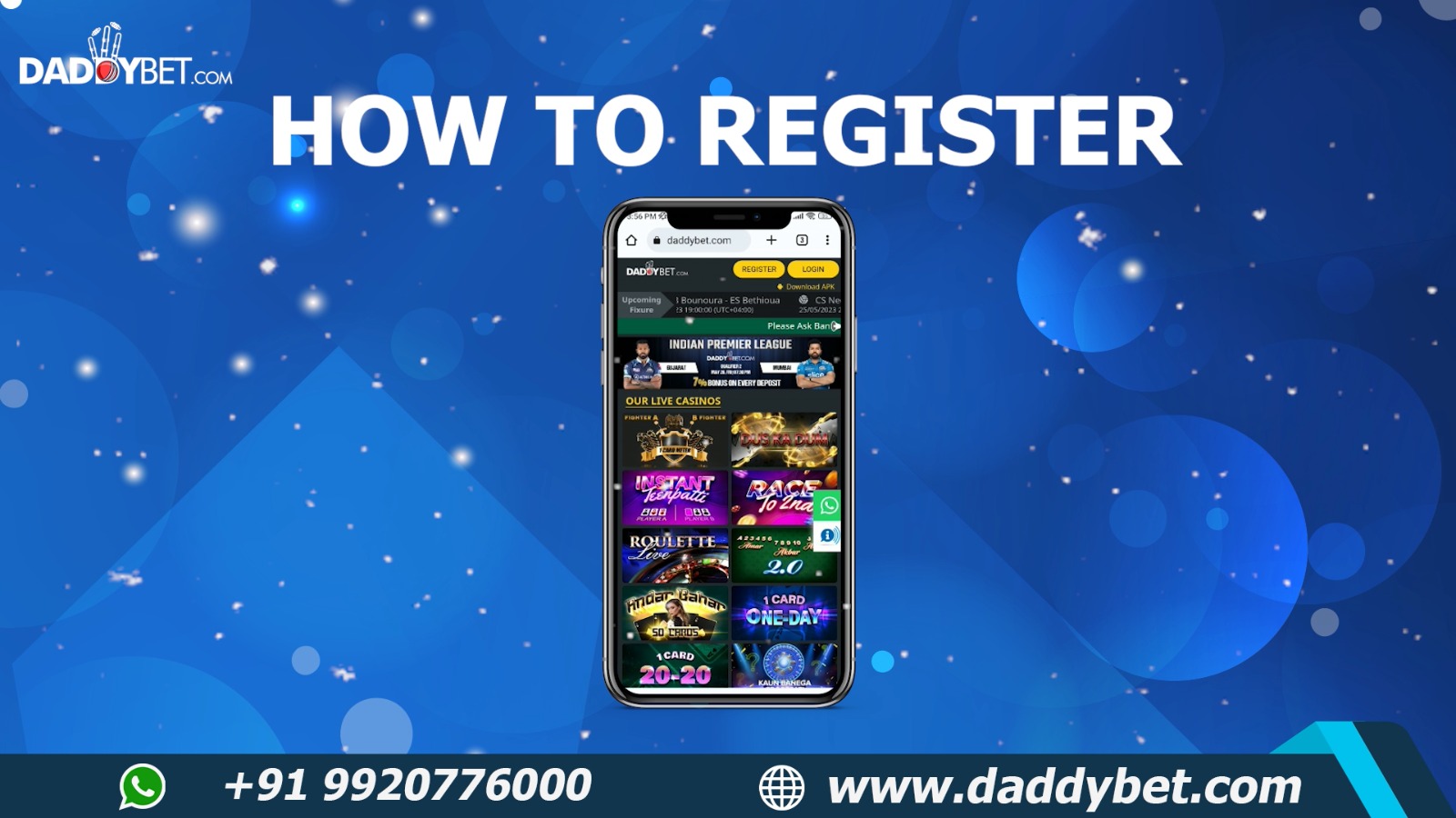 Learn How To Register On Daddybet 😉✌️