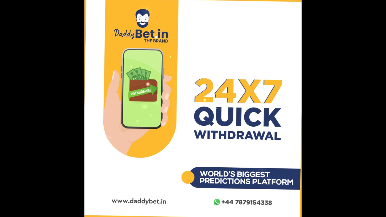 24×7 Quick Withdraw Only On Daddybet.com 😍🤩