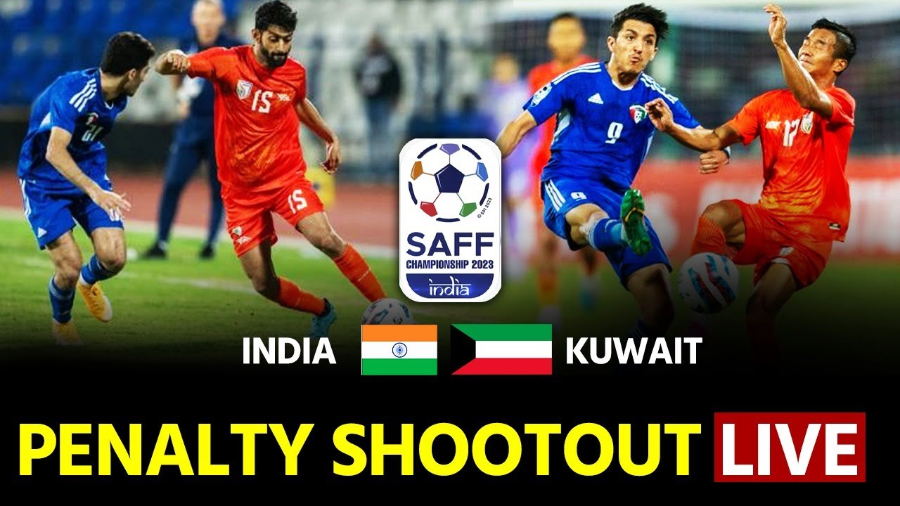 India Vs Kuwait  Final  Full Penalty Shootout 🇮🇳🏆 #football #india #bluetigers #saffchampionship
