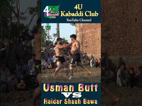 Usman#Butt VS Haidar Shaah#Bawa-Big Challenge-Kabaddi-Sports-#Shorts-Village- Malo Mahay, Daska