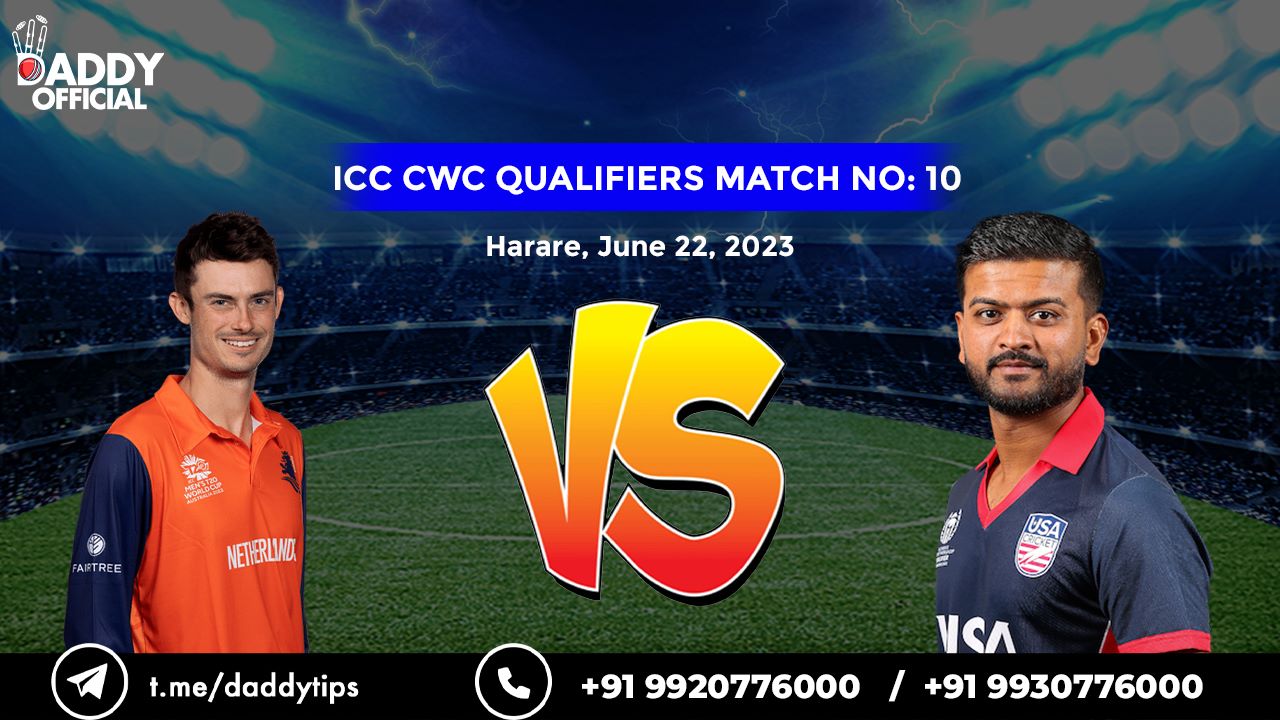 ICC CWC (Q) 2023 | USA vs NED | 10th Match Highlights