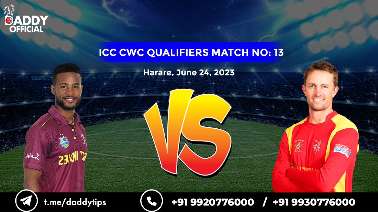 ICC CWC (Q) 2023 | WI vs ZIM | 13th Match Highlights
